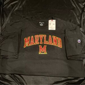 Champion Black Maryland Long Sleeve Tee